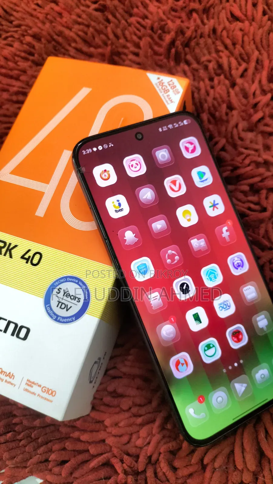 Tecno Spark 40 Pro+ 128 GB Black