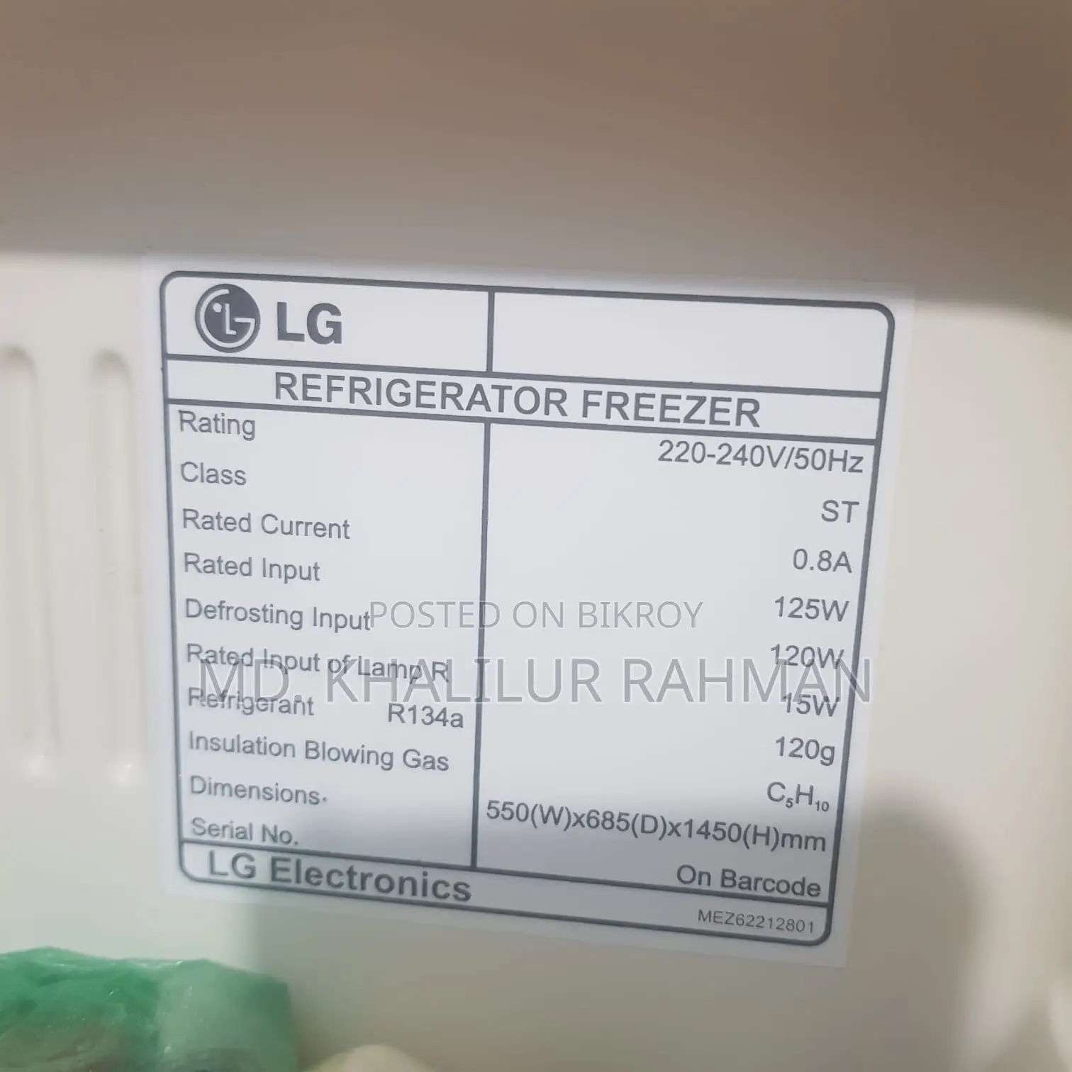 LG Refrigerator