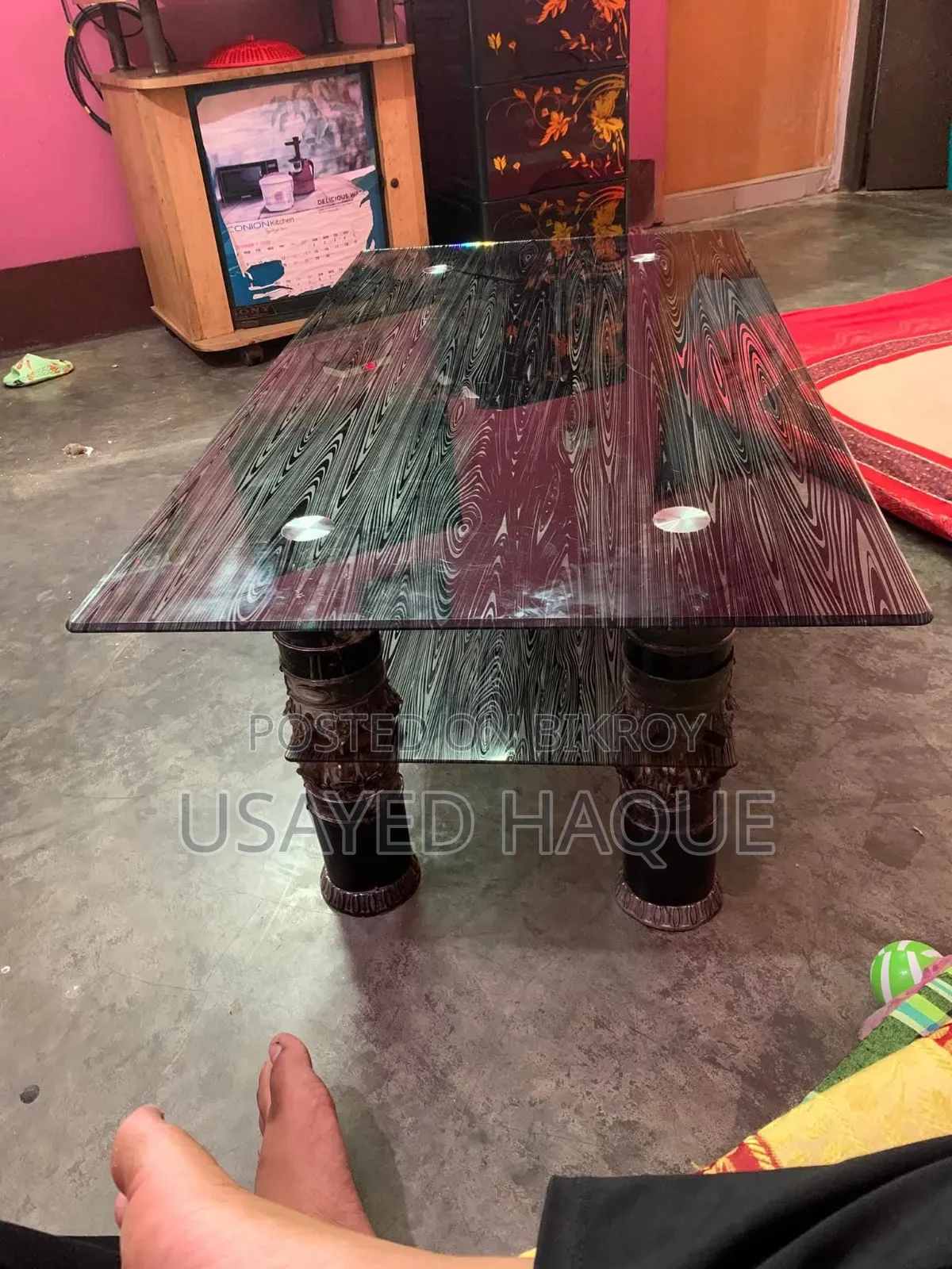 Duble Glass T  Table