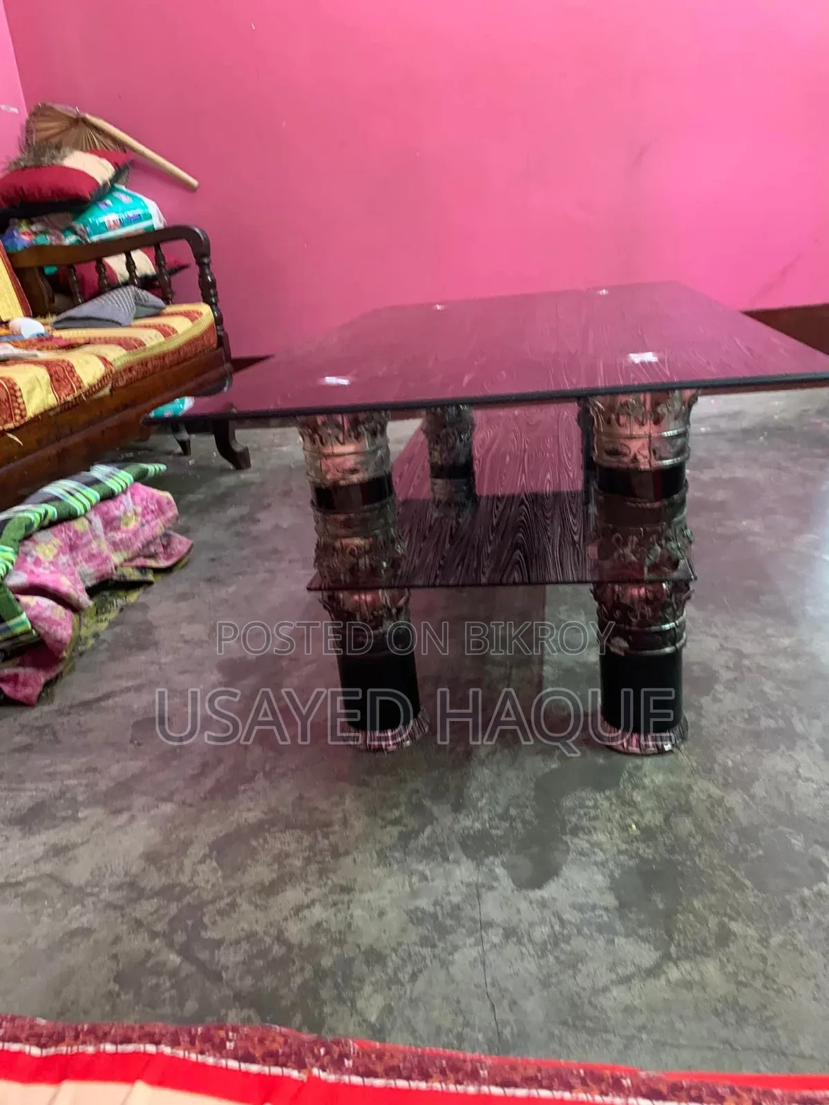 Duble Glass T  Table