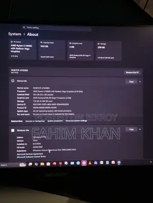 Desktop Computer MSI 16GB AMD Ryzen 5 SSD 256GB
