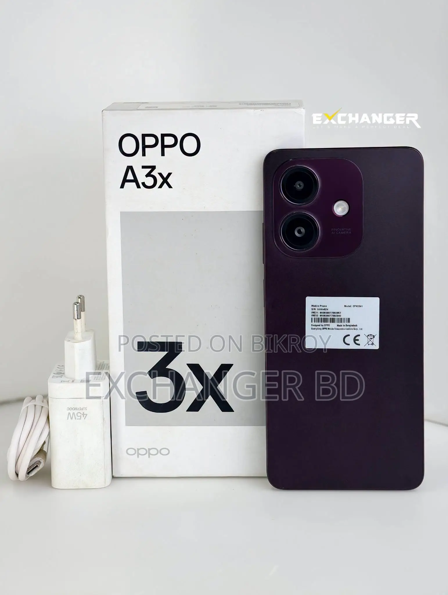 Oppo A3x 64 GB Purple