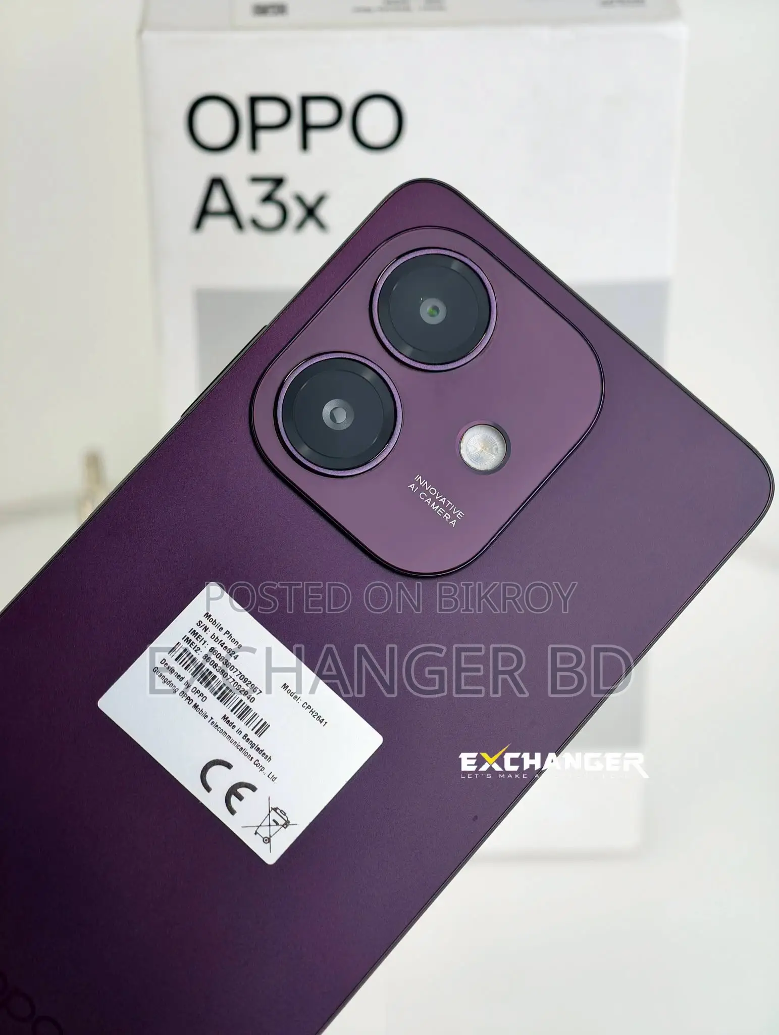 Oppo A3x 64 GB Purple