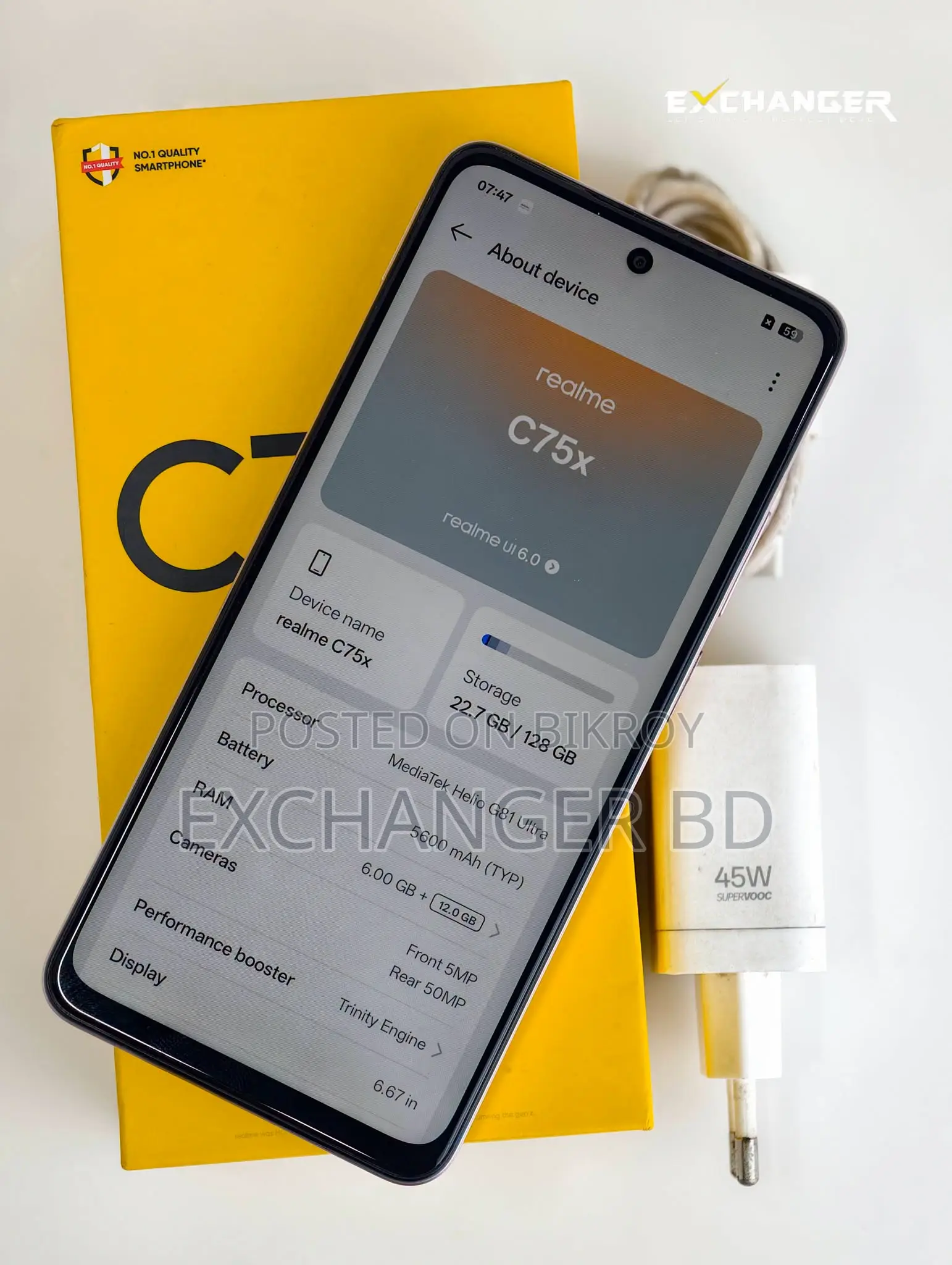 Realme C75x 128 GB Gold