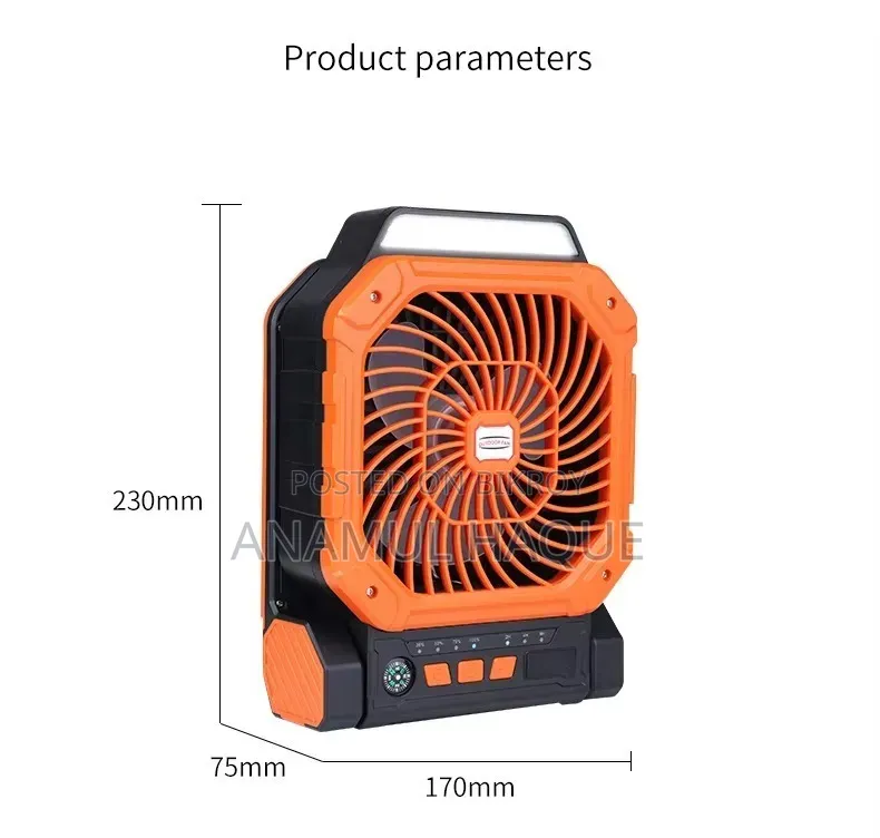 ৩-ইন-১ মাল্টি-ফাংশনাল ১৬ সোলার ফ্যান X16 Solar Fan