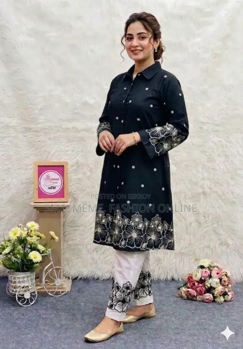 Stylish Embroidery Two Piece Co-Ord Set