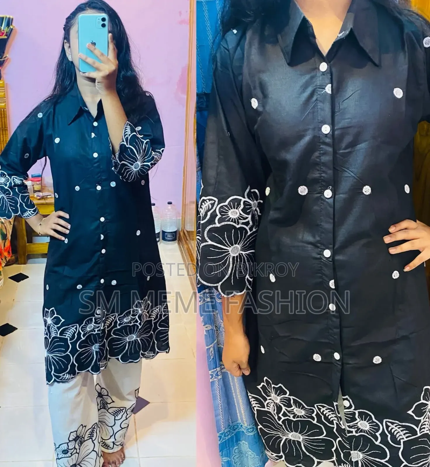 Stylish Embroidery Two Piece Co-Ord Set