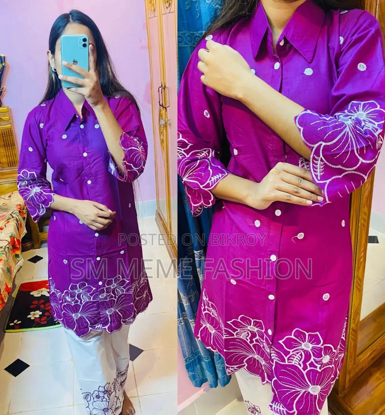 Stylish Embroidery Two Piece Co-Ord Set