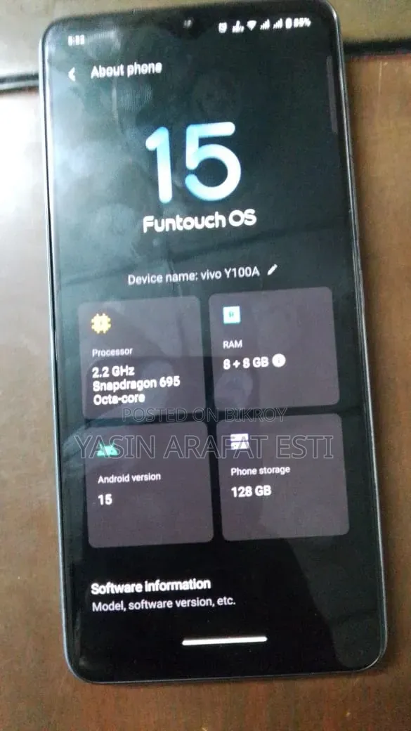 Vivo Y100 128 GB Gray
