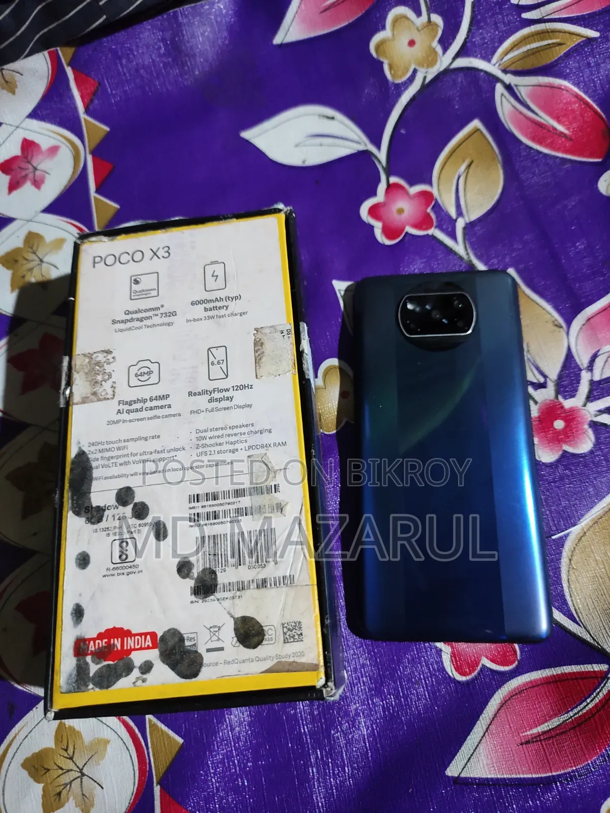 Xiaomi Poco X3 NFC 128 GB Blue