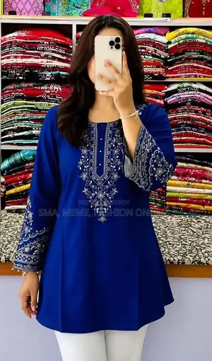 One Piece Ebmroidery Short Kurti