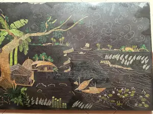 সুই সুতার কাজ সম্পূর্ণ হাতের কাজ অনেক বড়