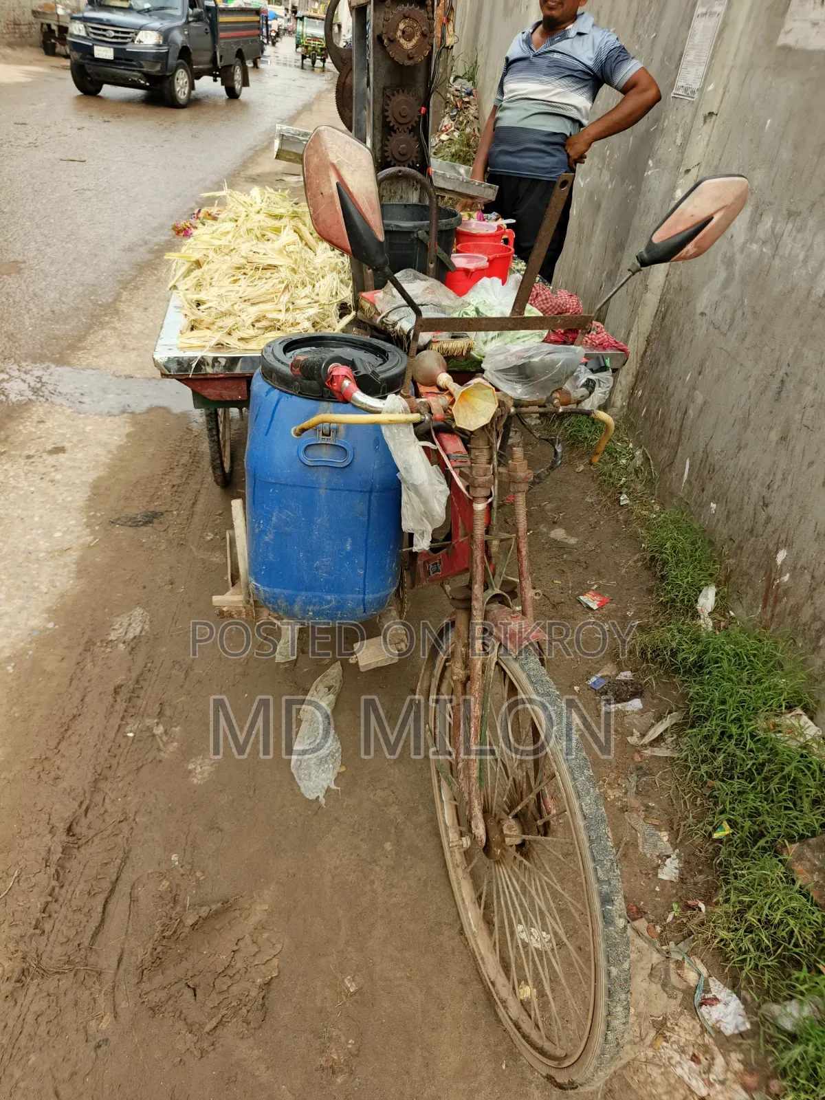 আখ ভাঙ্গা মেশিন ও আটো ভ্যান