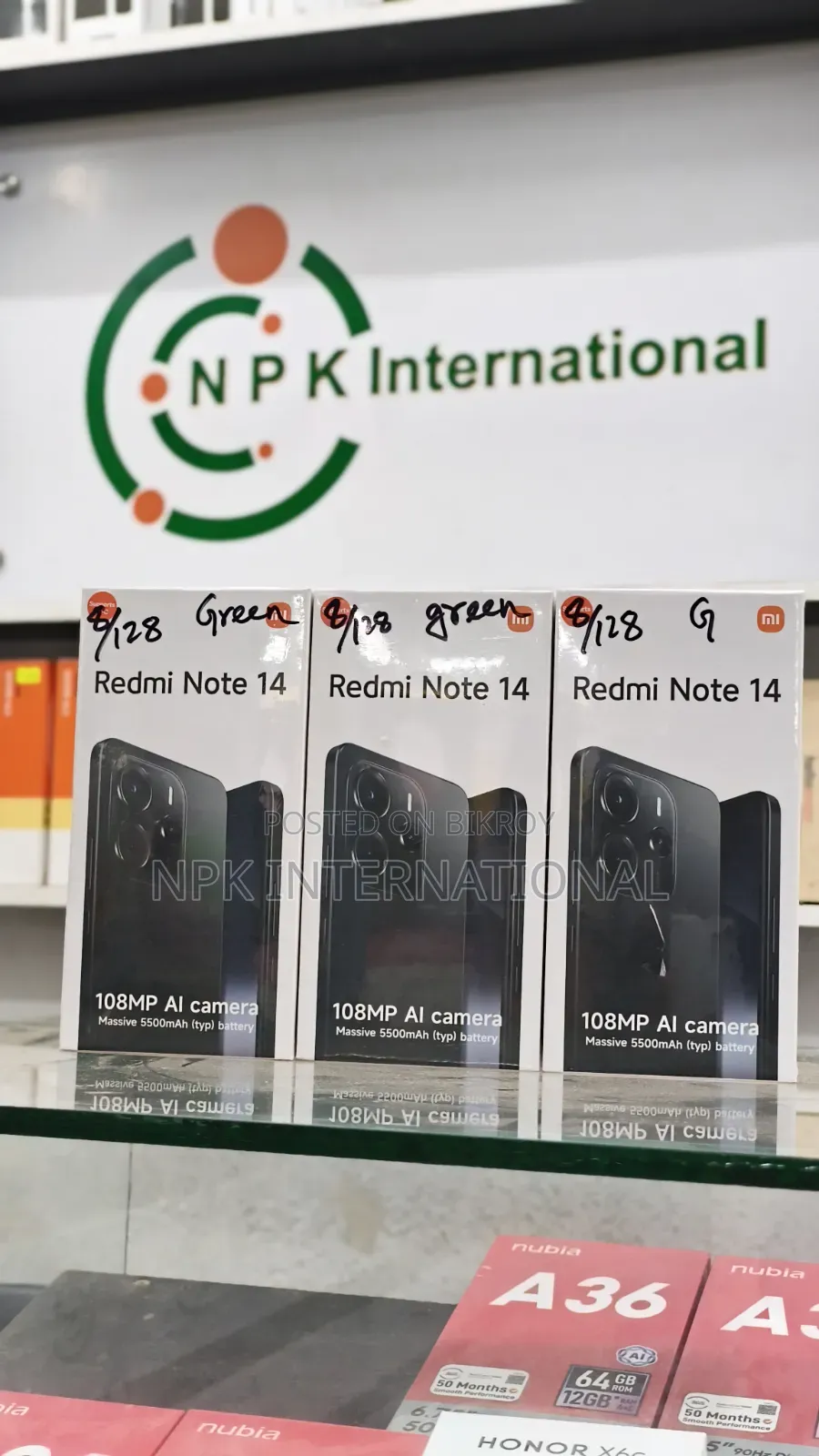 New Xiaomi Redmi Note 14 4G 128 GB Green