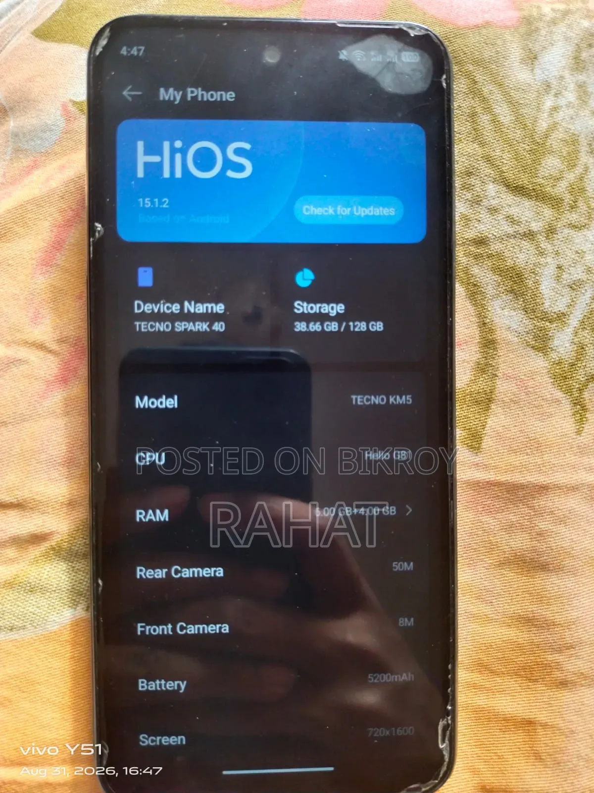 Tecno Spark 40 128 GB Black