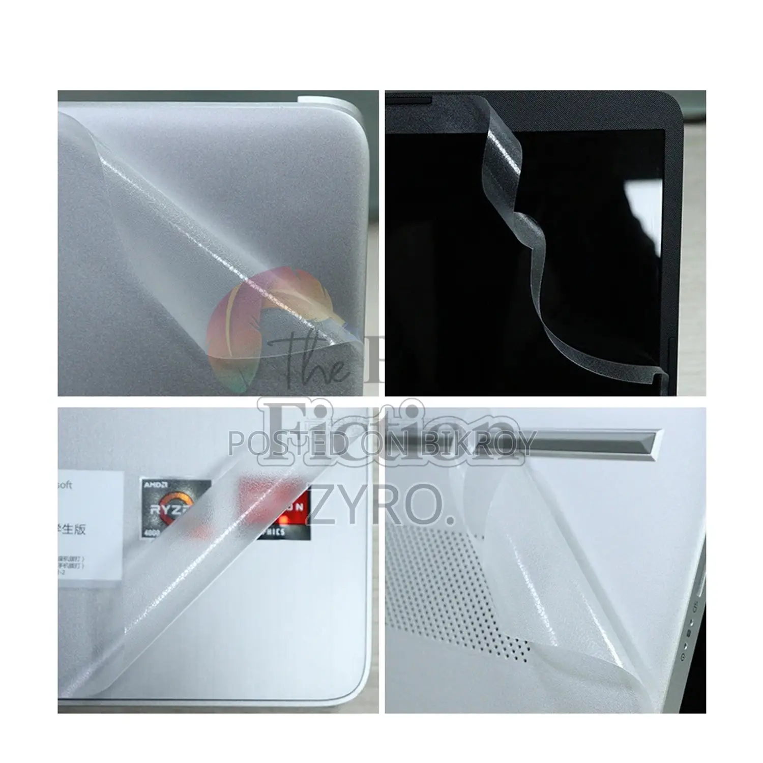 Laptop Lamination and Sticker Matt Transparent