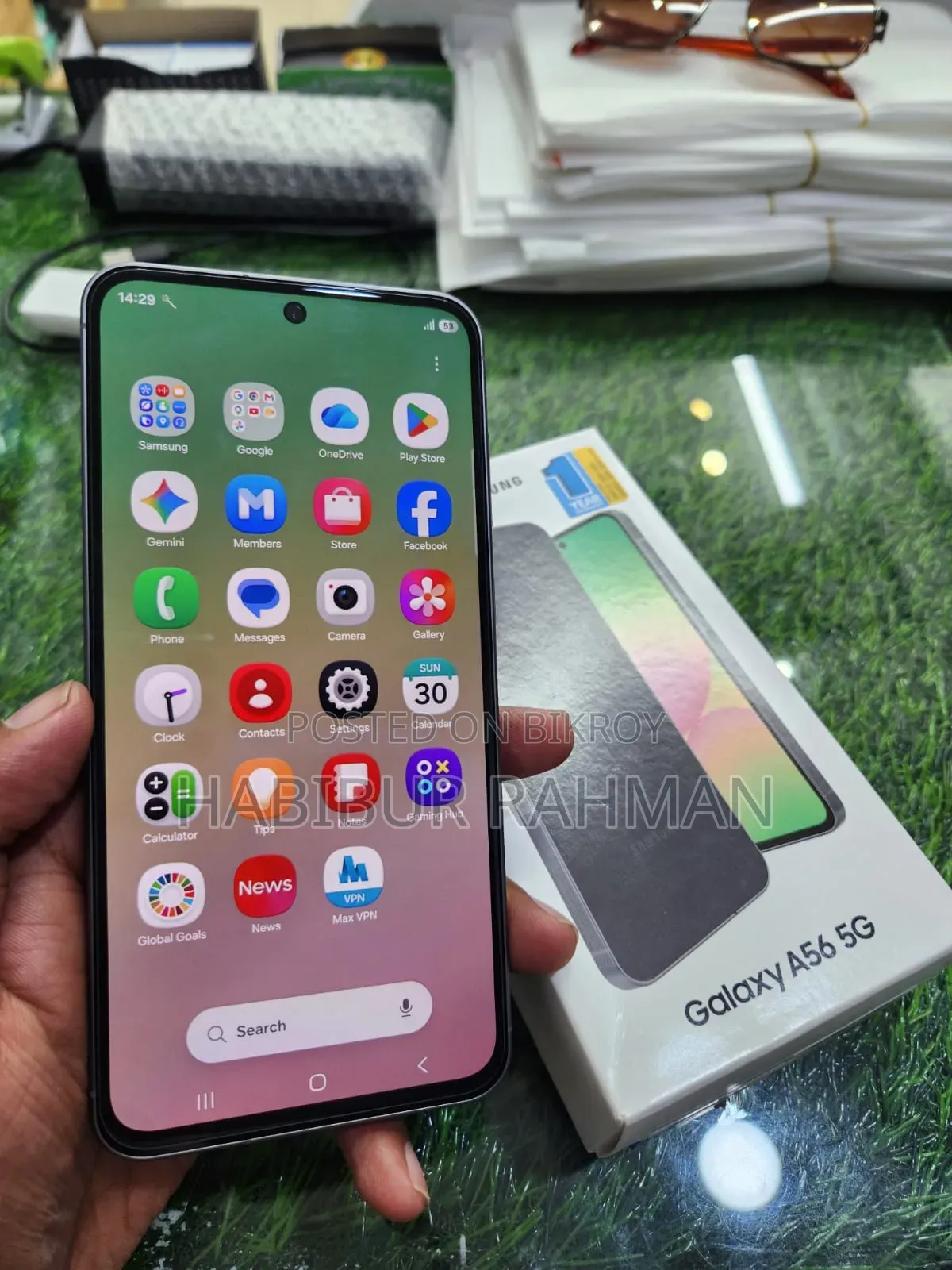 নতুন স্যামসাং গ্যালাক্সি এ৫৬ ২৫৬ জিবি গ্রাফাইট