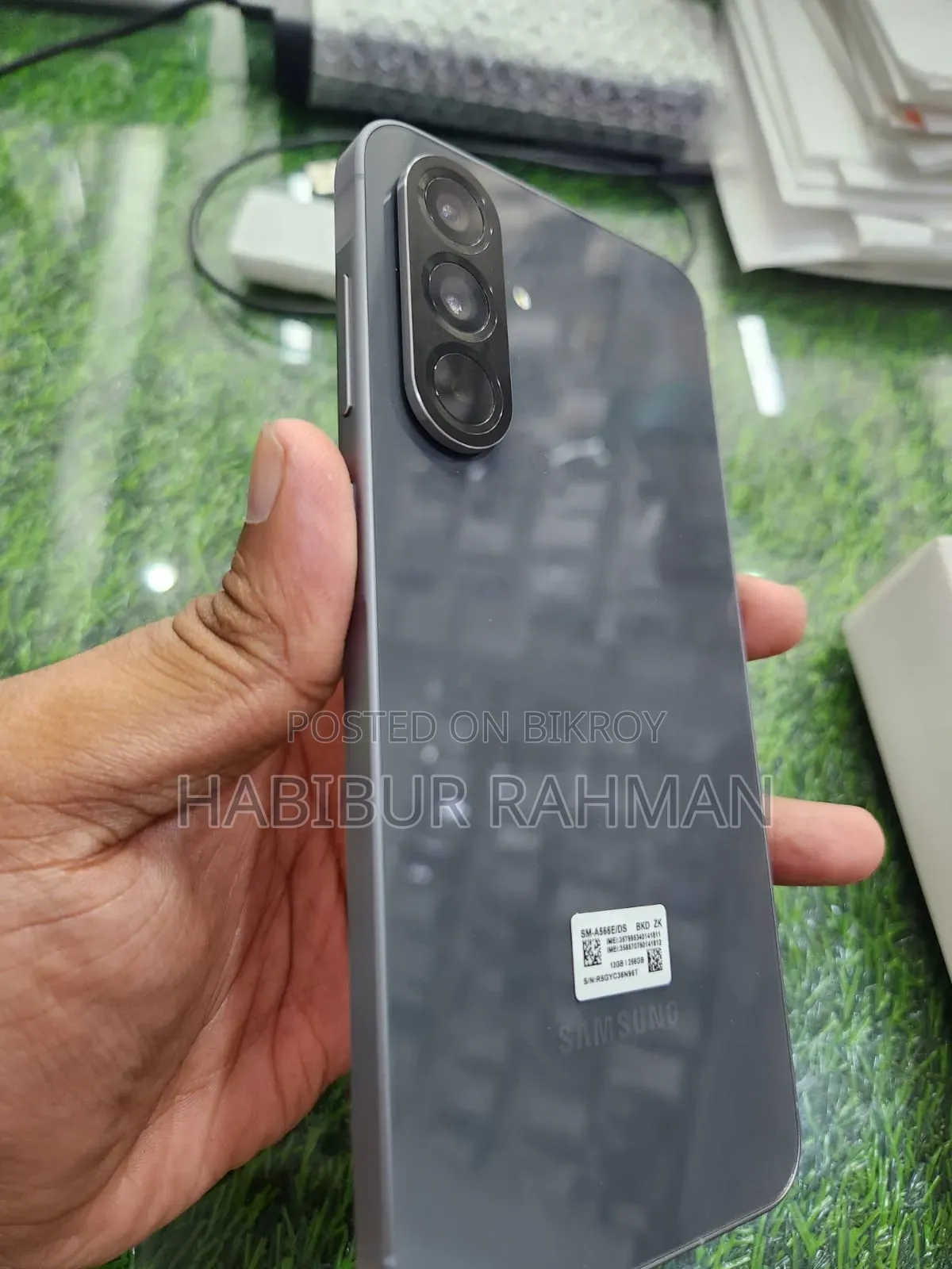 নতুন স্যামসাং গ্যালাক্সি এ৫৬ ২৫৬ জিবি গ্রাফাইট