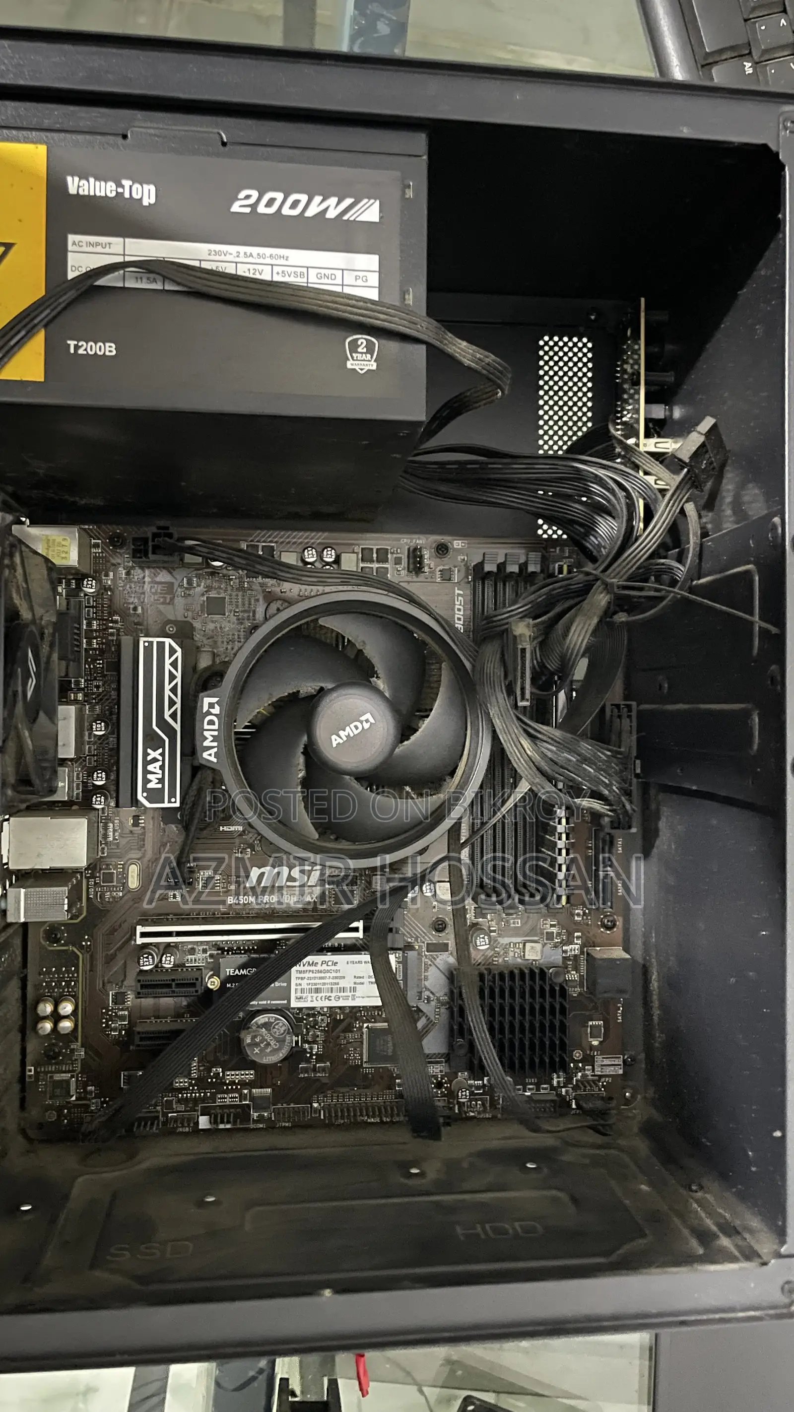 Desktop Computer MSI 16GB AMD Ryzen 5 SSD 256GB