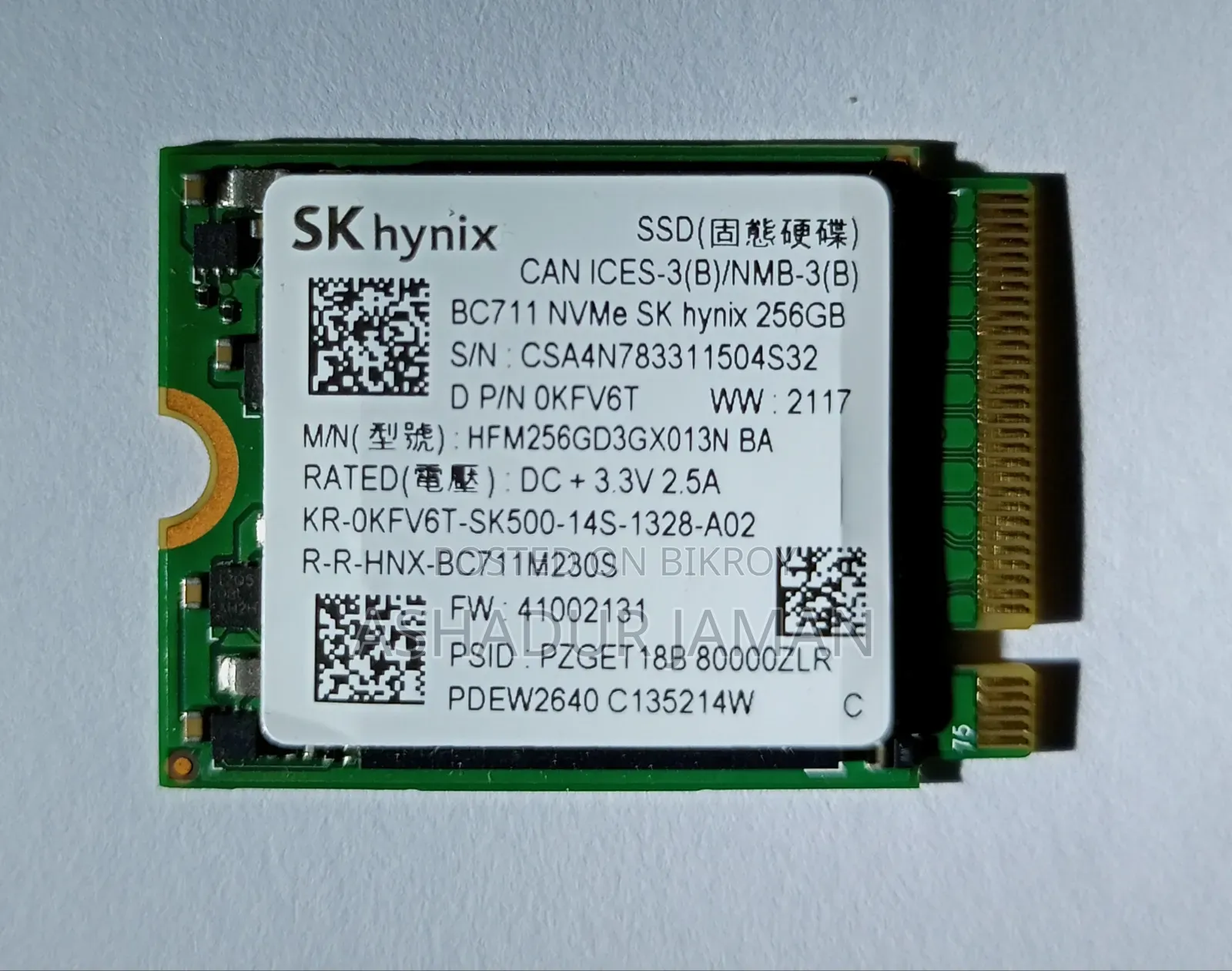 Sk Hynix 256gb M.2 2230 Nvme SSD