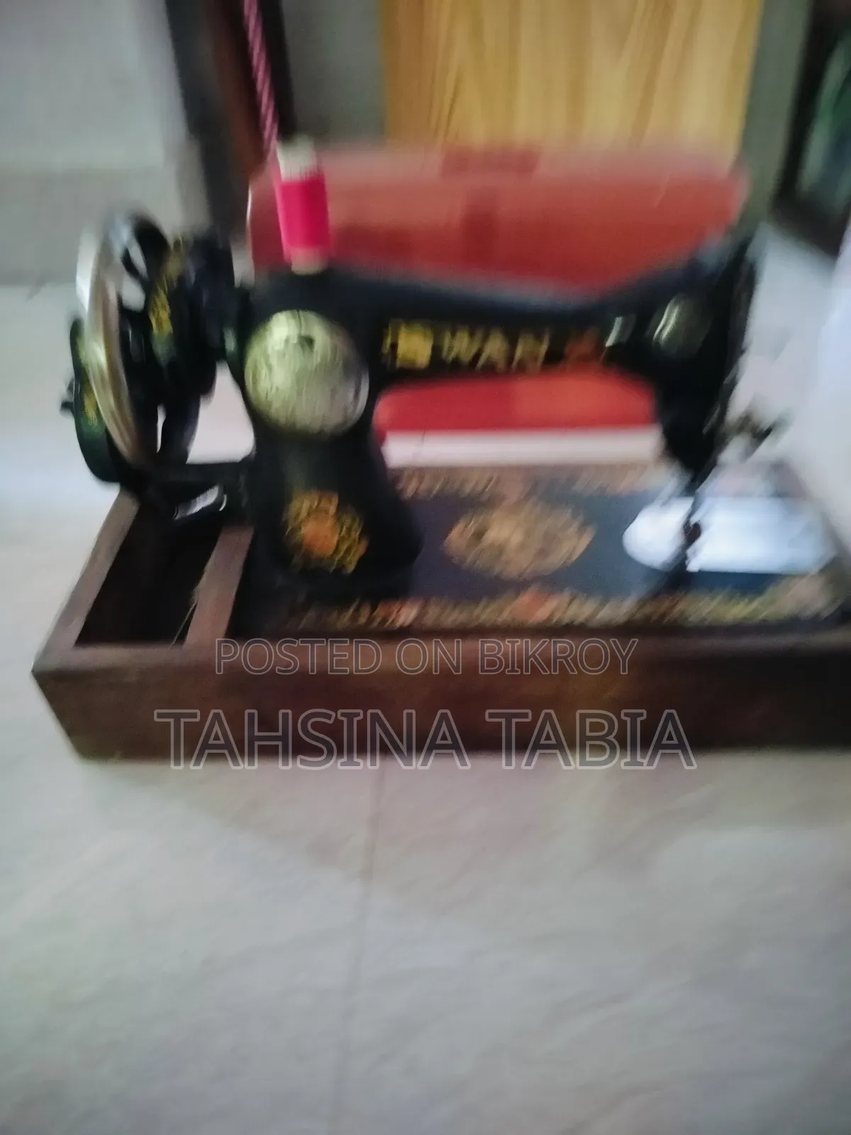 পুরানো সেলাই মেশিন বিক্রি করতে চাচ্ছি। সেলাই মেশিনের মূল্য ৫০০০।