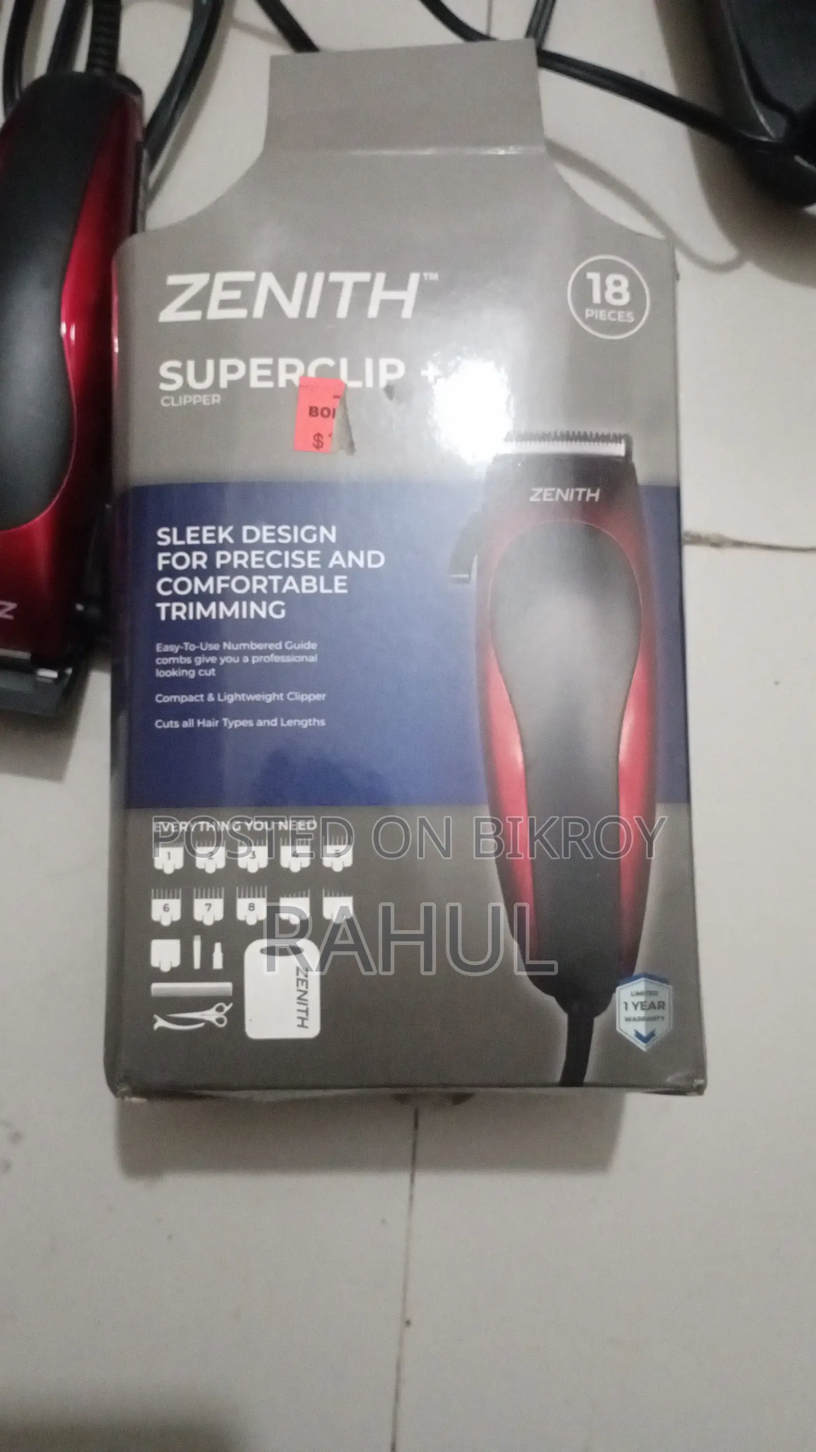 ZENITH SUPERCLIP+ Hair Clipper — 18 Pieces