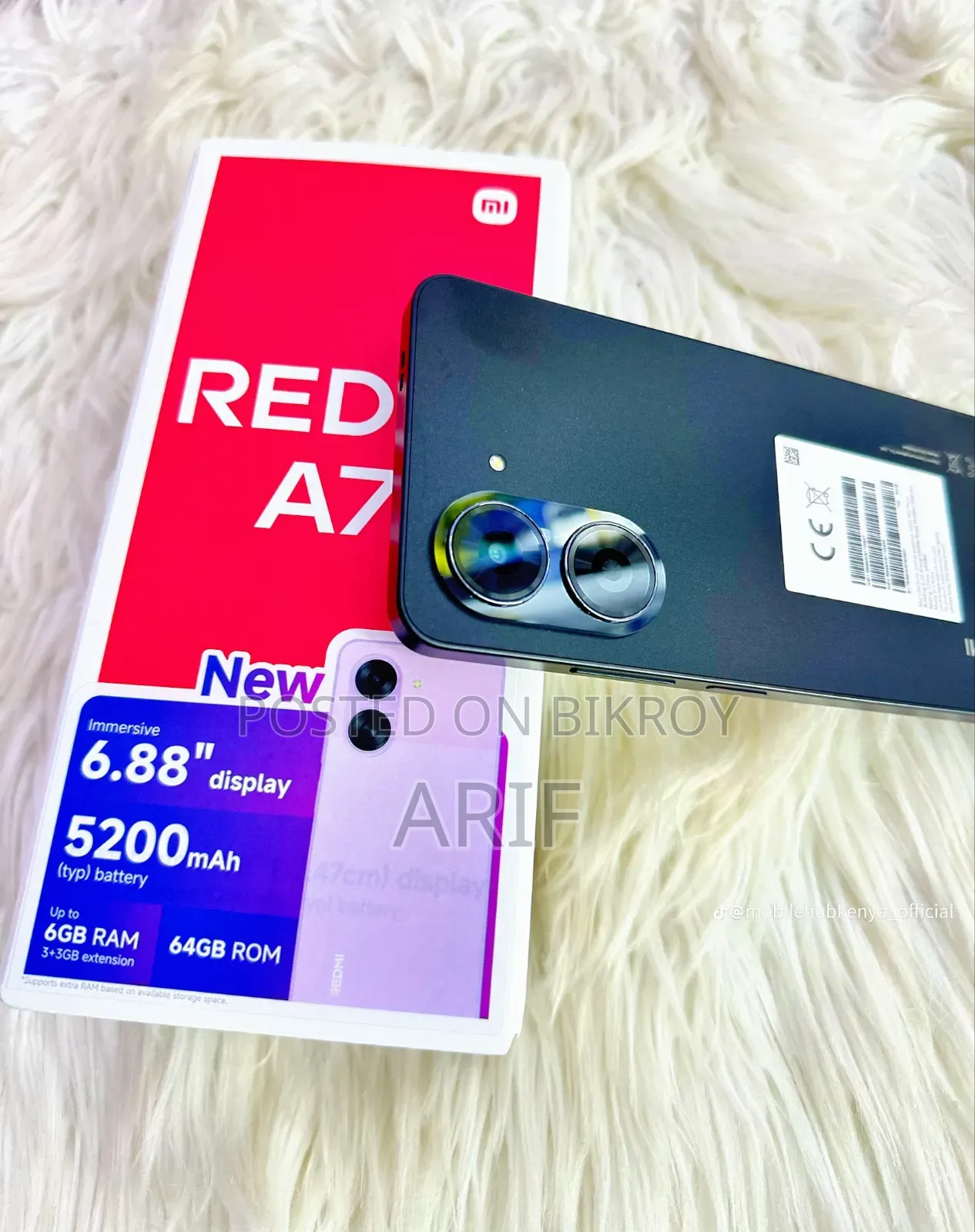 New Xiaomi Redmi A7 64 GB Black