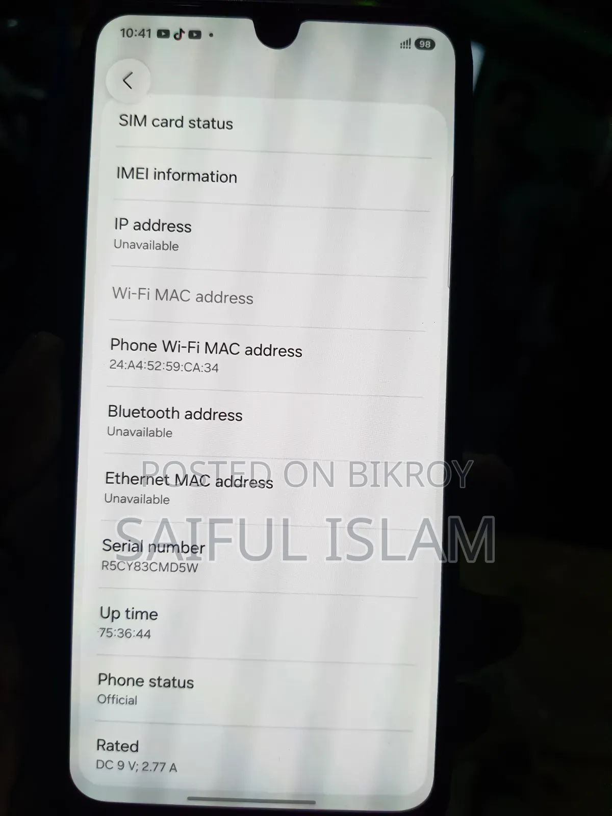 Samsung Galaxy A26 128 GB Black