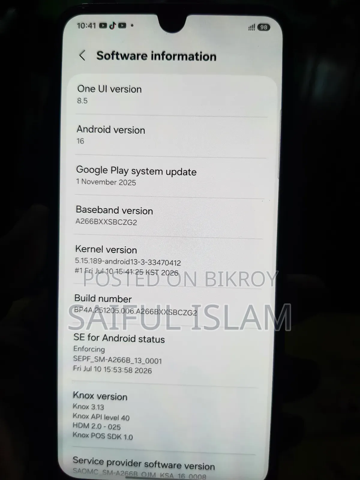 Samsung Galaxy A26 128 GB Black