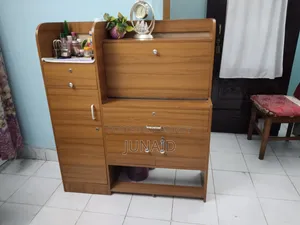 Wooden Study Table & Cabinet | Study Desk With Storage | Used