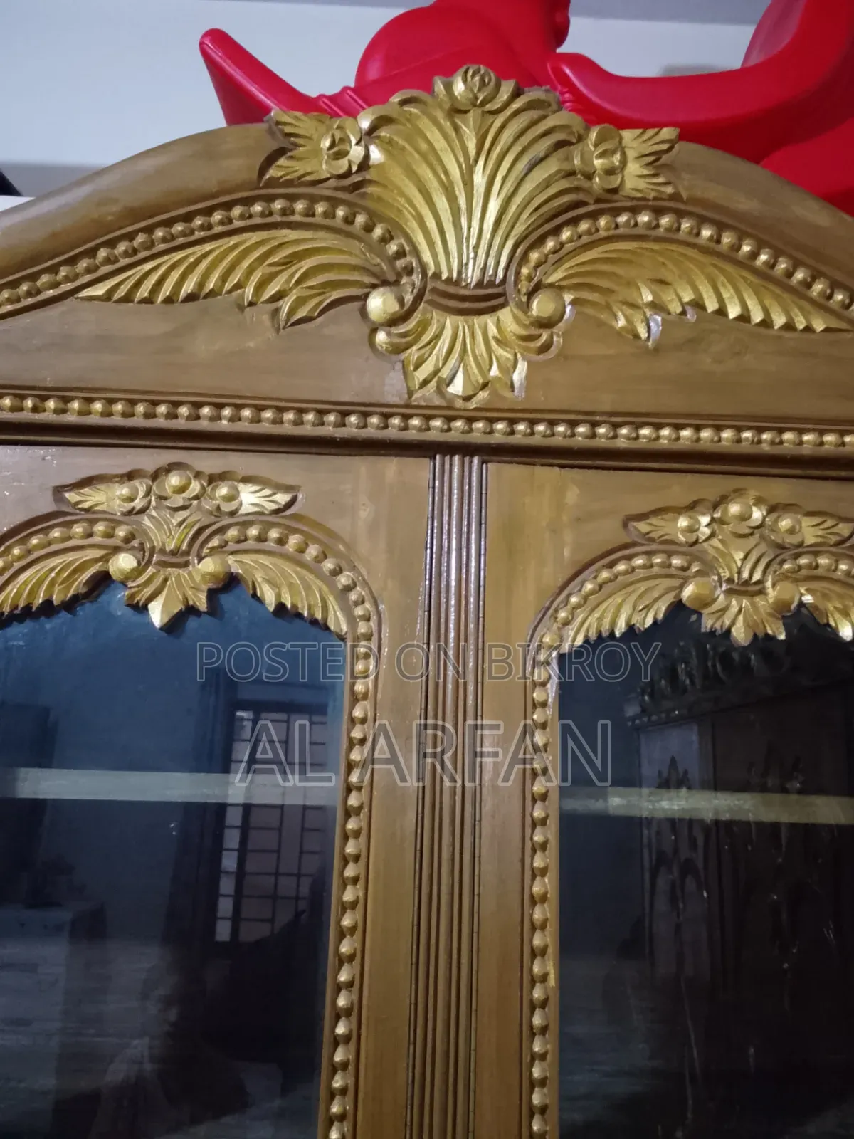 শোকেস সেগুন কাঠের