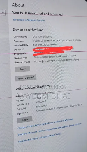 Desktop Computer Gigabyte 8GB Intel Core i3 HDD+SSD 1T