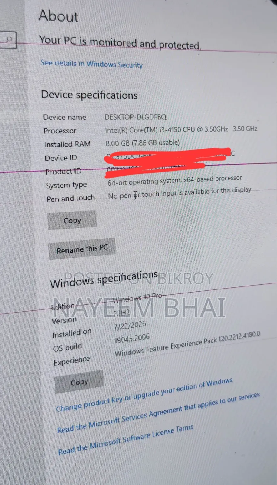 Desktop Computer Gigabyte 8GB Intel Core i3 HDD+SSD 1T