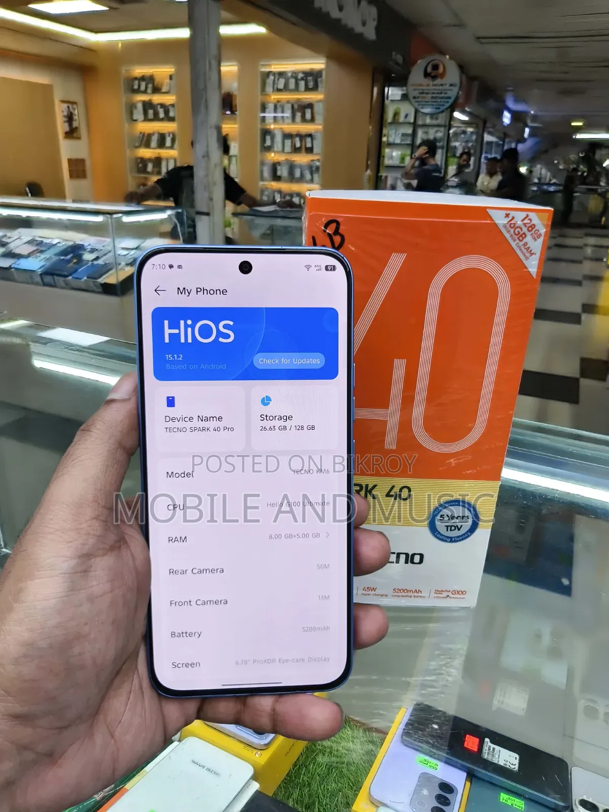 Tecno Spark 40 Pro 128 GB Blue