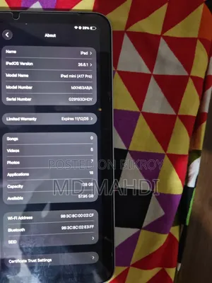 New Apple iPad mini 7 128 GB Silver
