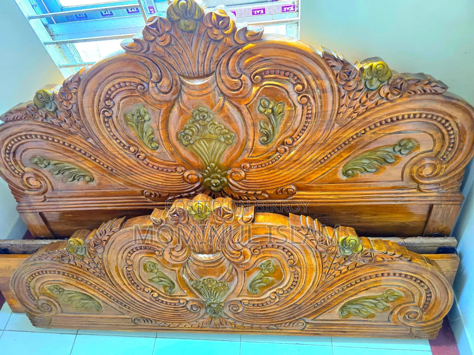 Teak Wood Box Bed