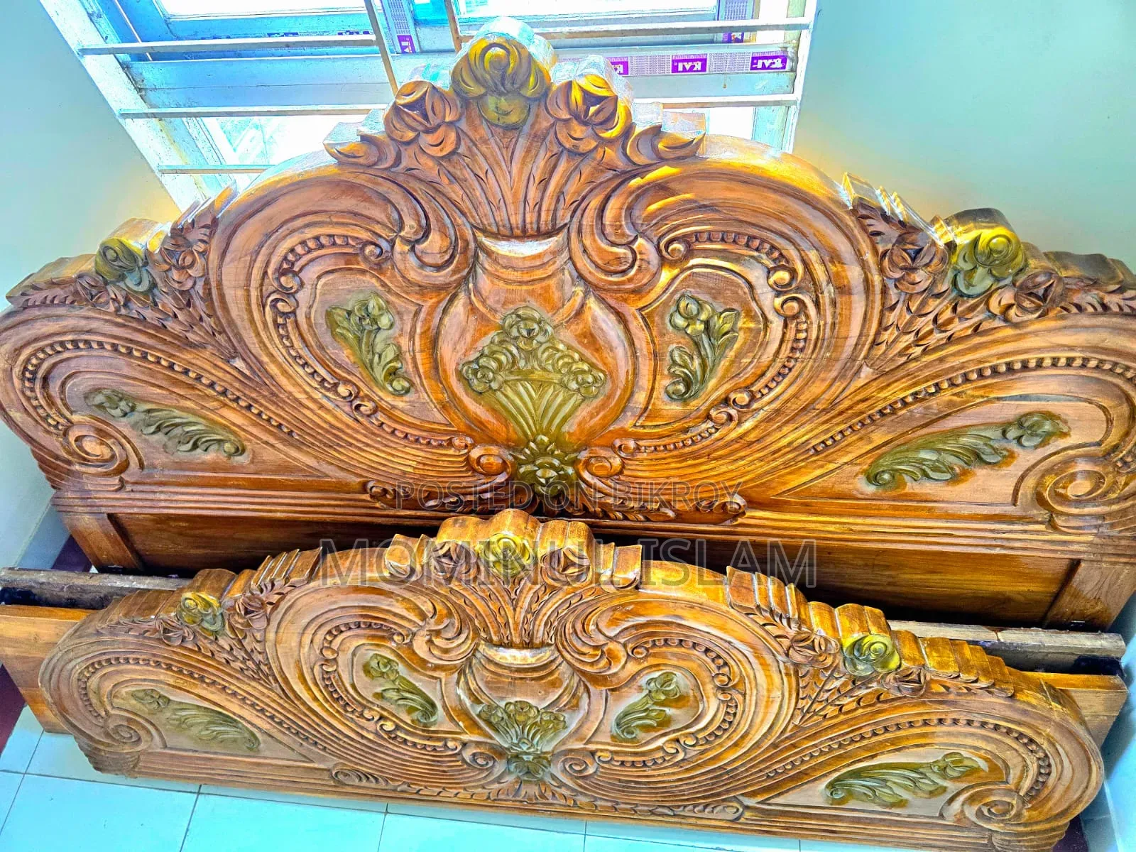 Teak Wood Box Bed