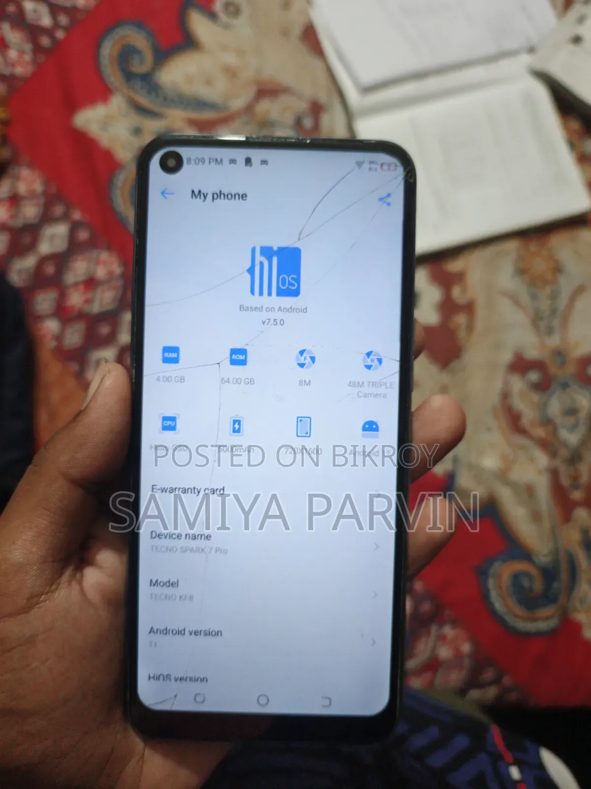 Tecno Spark 7 Pro 64 GB Blue