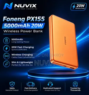 FONENG PX155 5000mAh 20W Wireless Power Bank