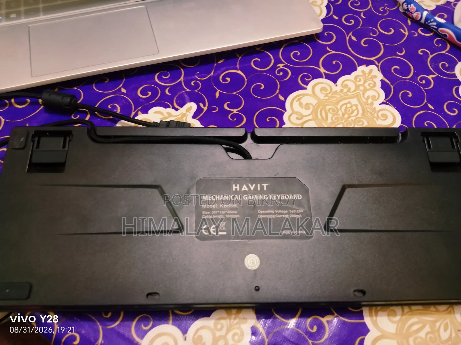 Havit Mechanical Gaming Keyboard KB869L & HP Mouse Combo