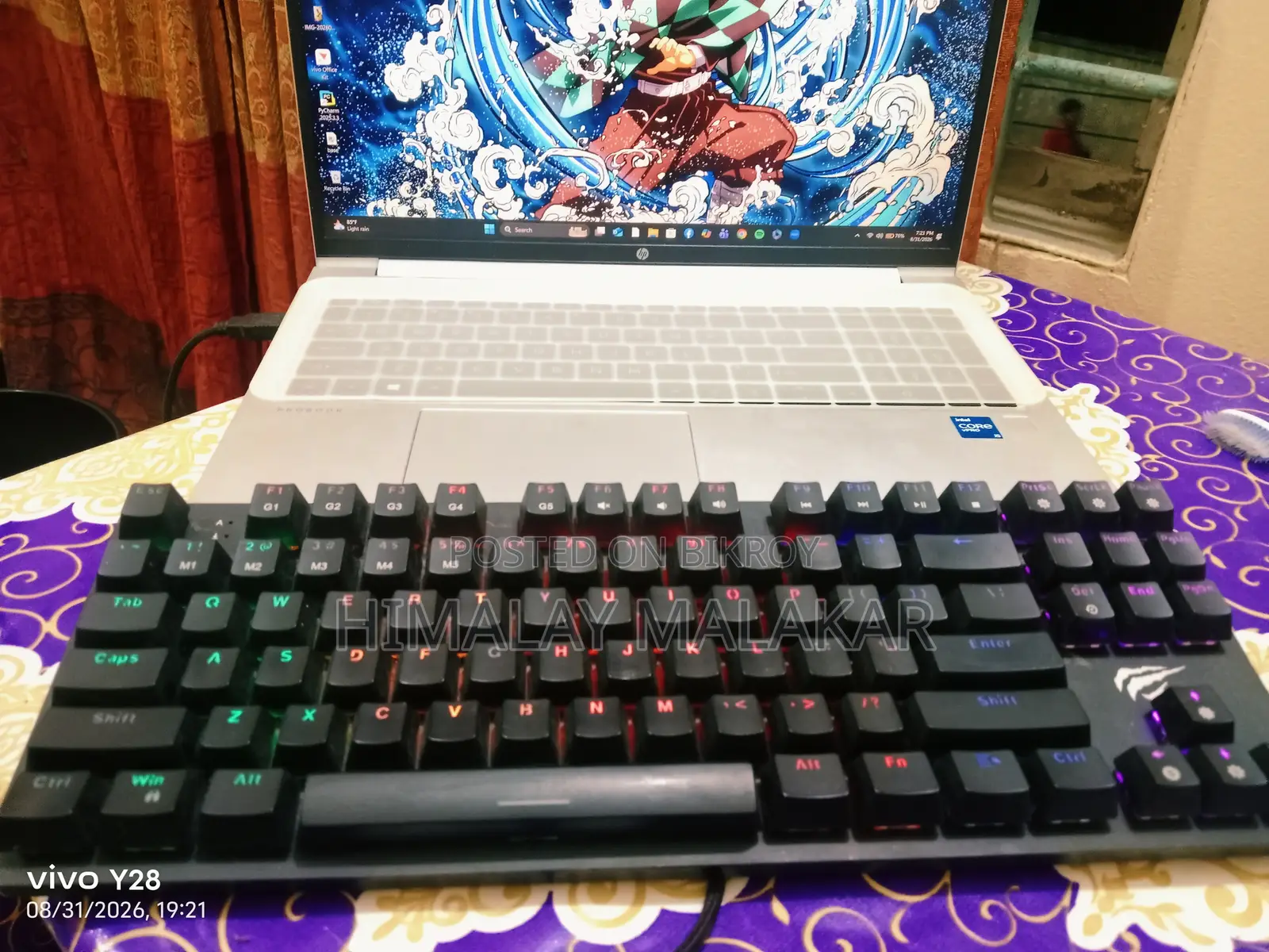 Havit Mechanical Gaming Keyboard KB869L & HP Mouse Combo