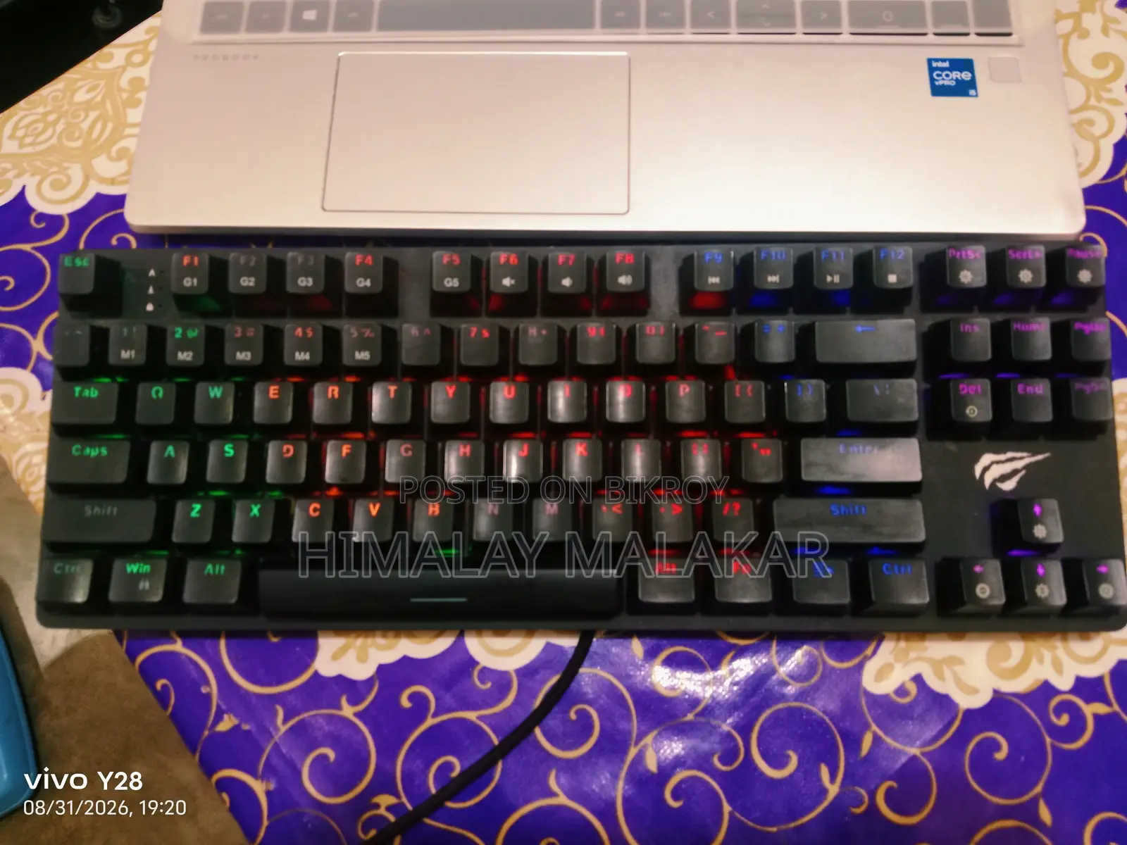 Havit Mechanical Gaming Keyboard KB869L & HP Mouse Combo