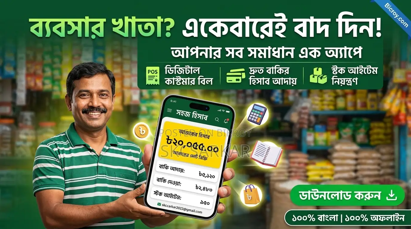Mudi Dokan POS App - Dokan Hisab, Baki Khata, Stock | Offline Bangla