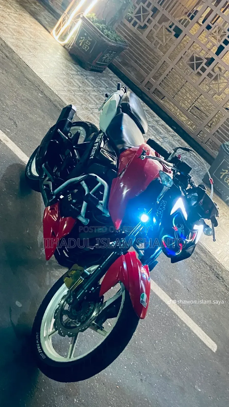TVS Apache RTR 160 4V Fi 2022 Red