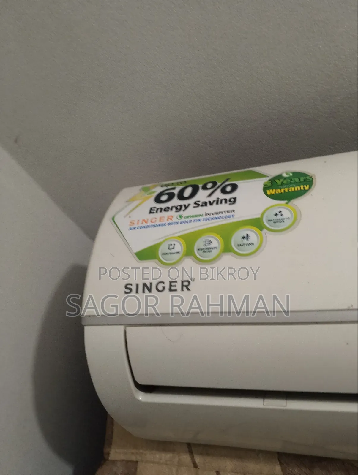 Singer Green Inverter 2ton AC