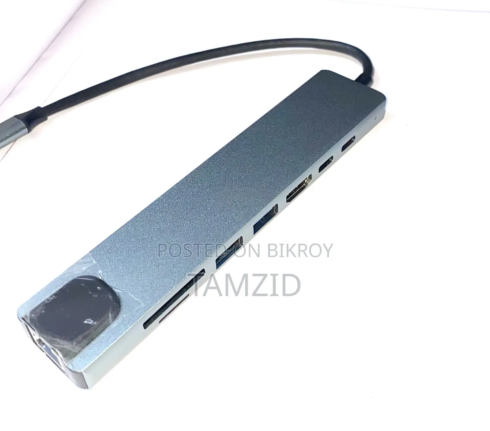 TYPE-C to HDMI 8in1 Adapter; TF/SD+USB3.0*2+Type-C(3.1)+PD(≈100W)+RJ45