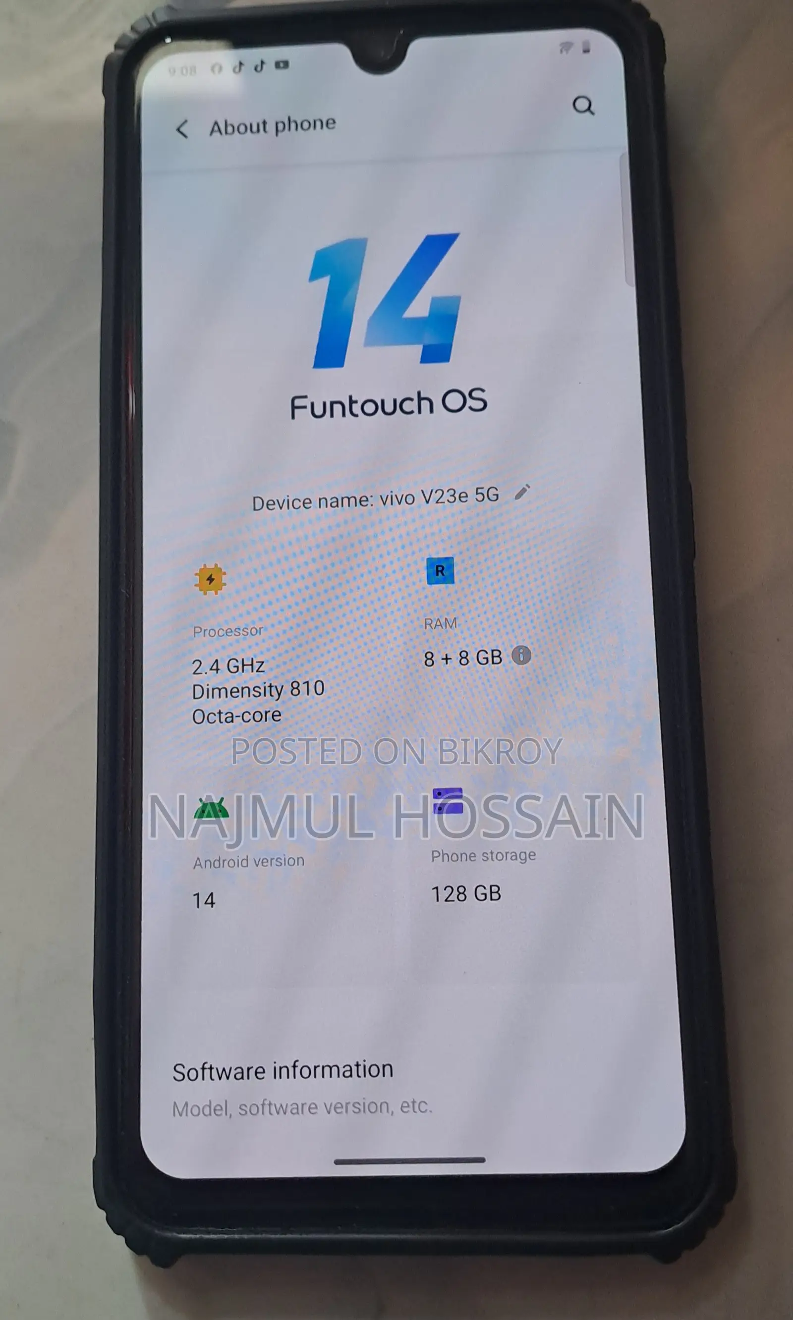 Vivo V23 5G 128 GB Blue