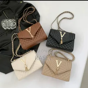 V Letter Tassel Purse Bag
