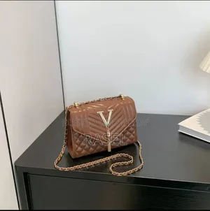 V Letter Tassel Purse Bag