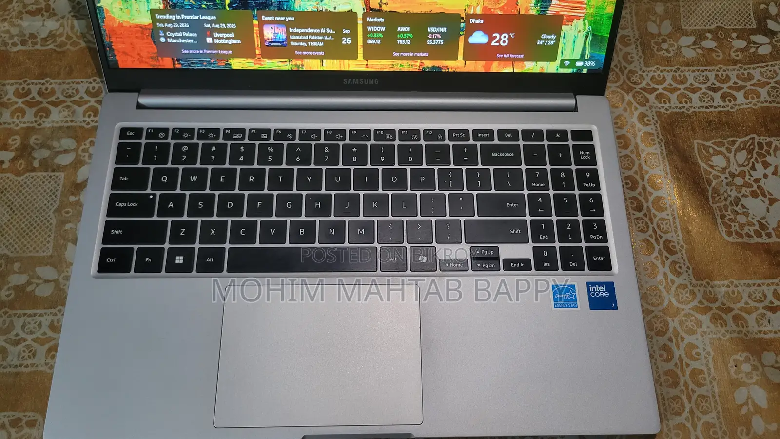 Laptop Samsung Galaxy Book4 16GB Intel Core i7 SSD 500GB